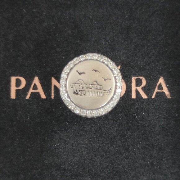 Pandora Naples Florida Travel Vacation Exclusive Bead Charm S925 Silver with box - Picture 1 of 7